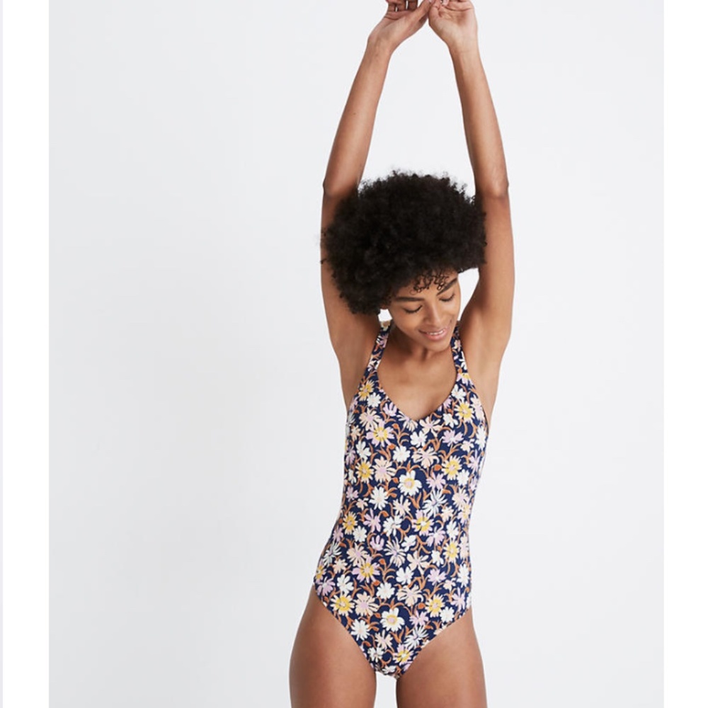 Madewell Second Wave Crisscross One-Piece Swimsuit